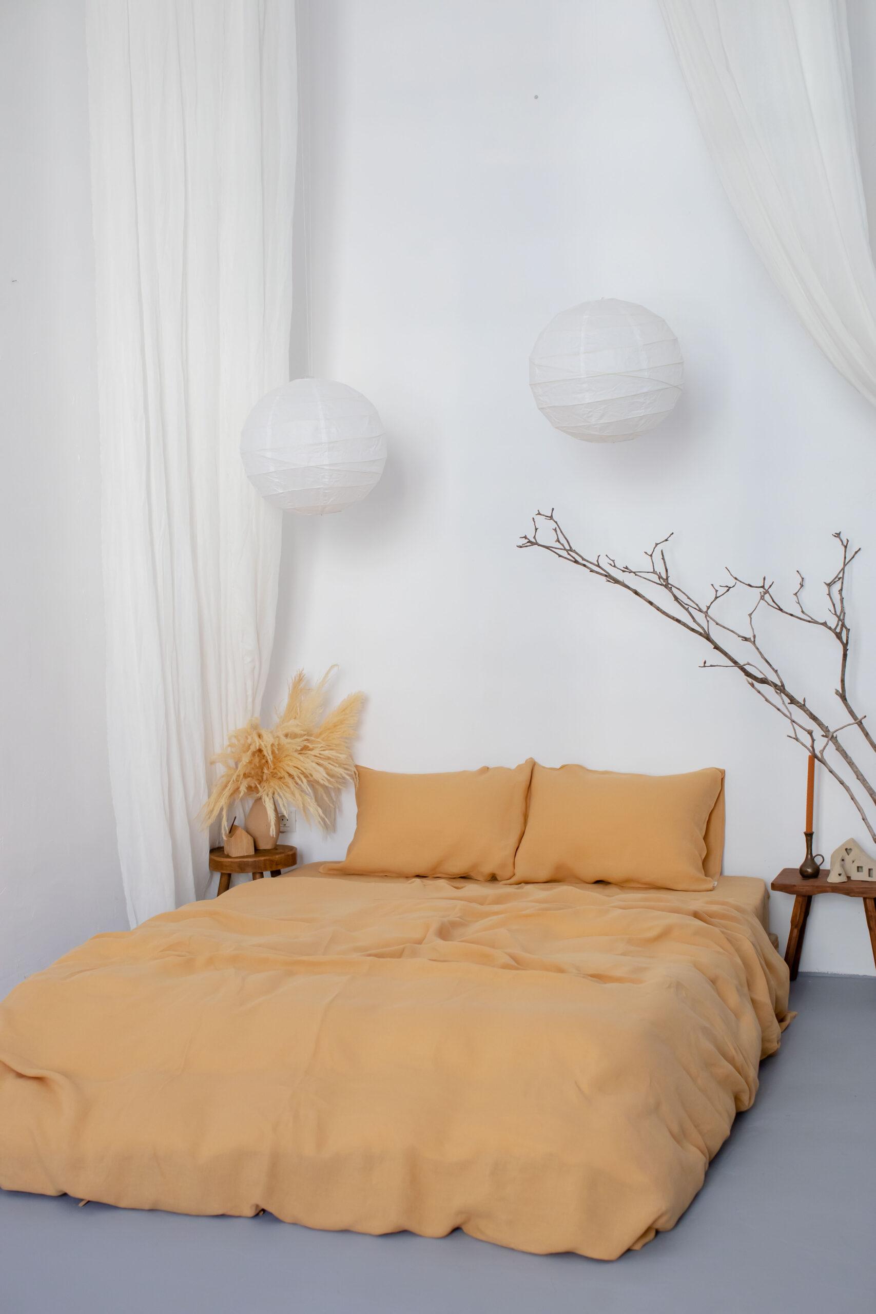 Set Gentle Daisy Kissenbezüge 60x60 und Kissenbezug 200x220