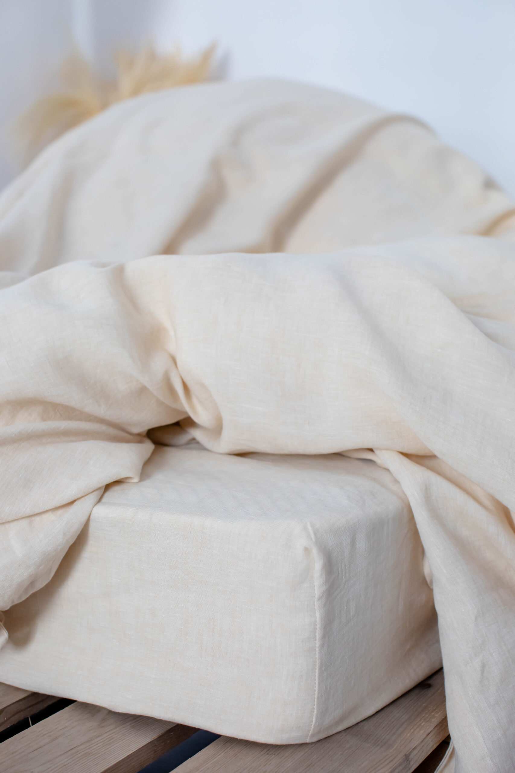 Set Vanillecreme Laken 90x200 und Lotsenbezug 150x200