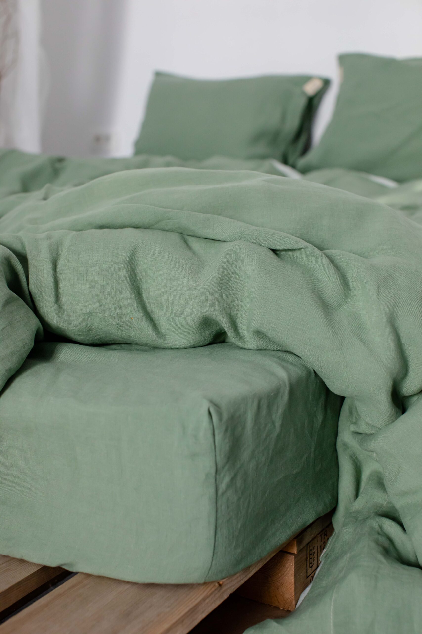 Set Mintgrünes Laken 90x200 und Pilot Pouch 150x200