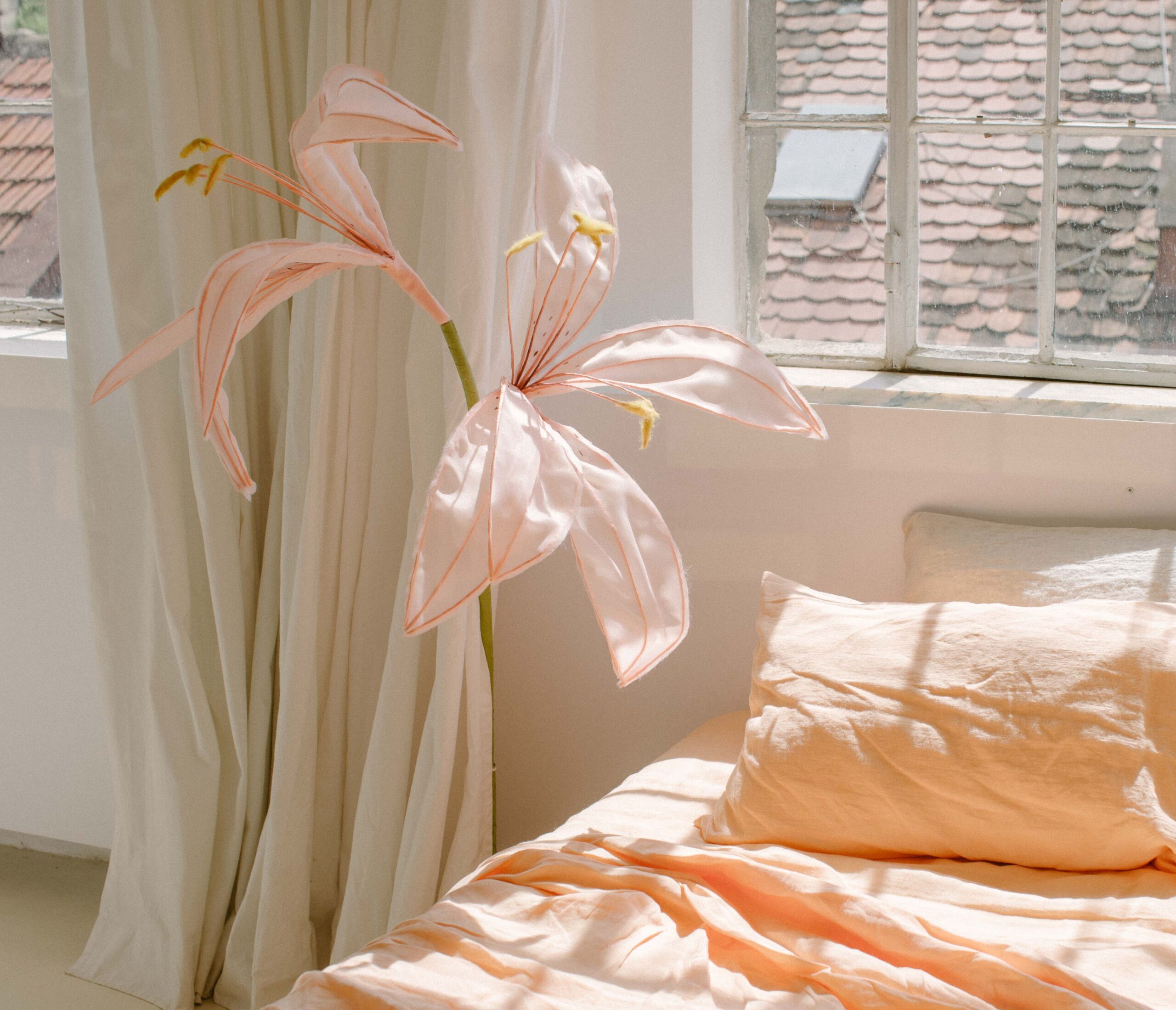 Set Pfirsichbiss-Kissenbezüge 50x70 und Kissenbezug 200x220