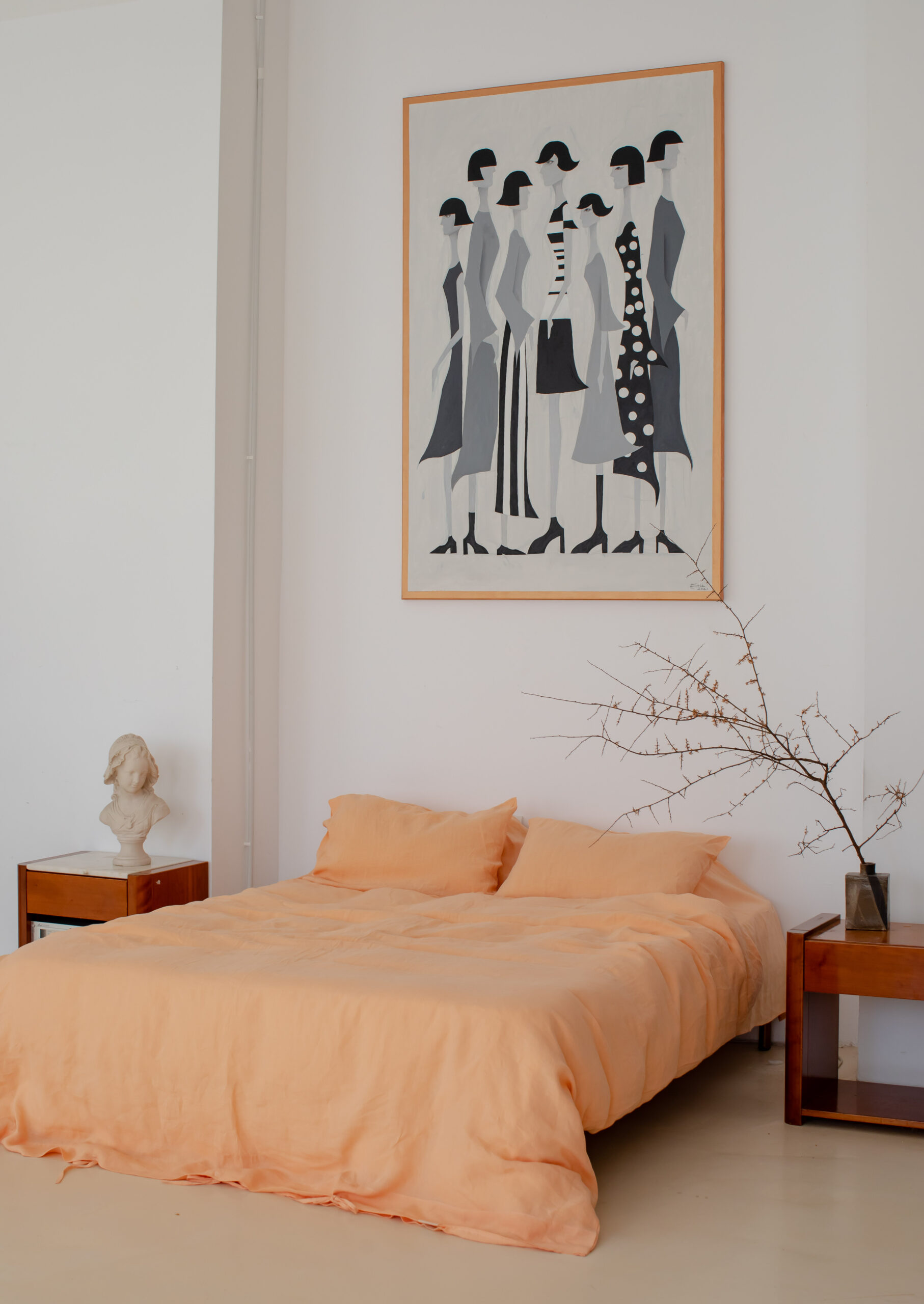 Set Pfirsichbiss Kopfkissenbezug 60x60 und Kopfkissenbezug 220x220