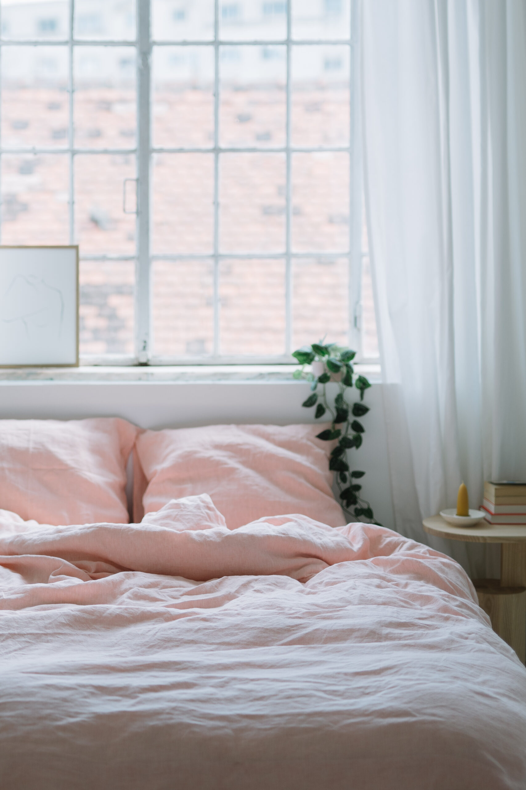 Set Dusty Pink Kopfkissenbezug 50x60cm und Laken 90x200cm