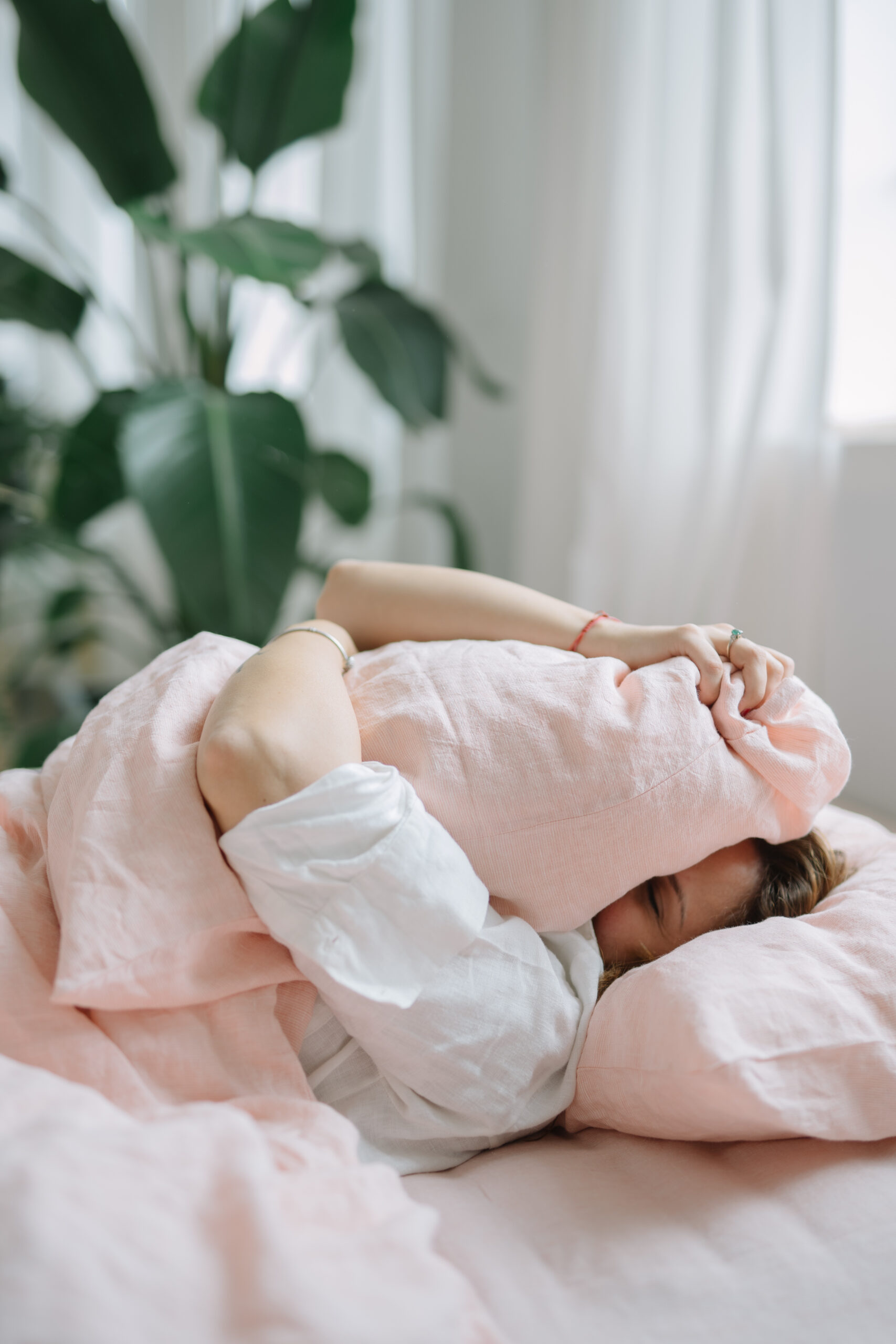 Dusty Pink 50x70 Kissenbezüge und 200x220 Kissenbezug Set