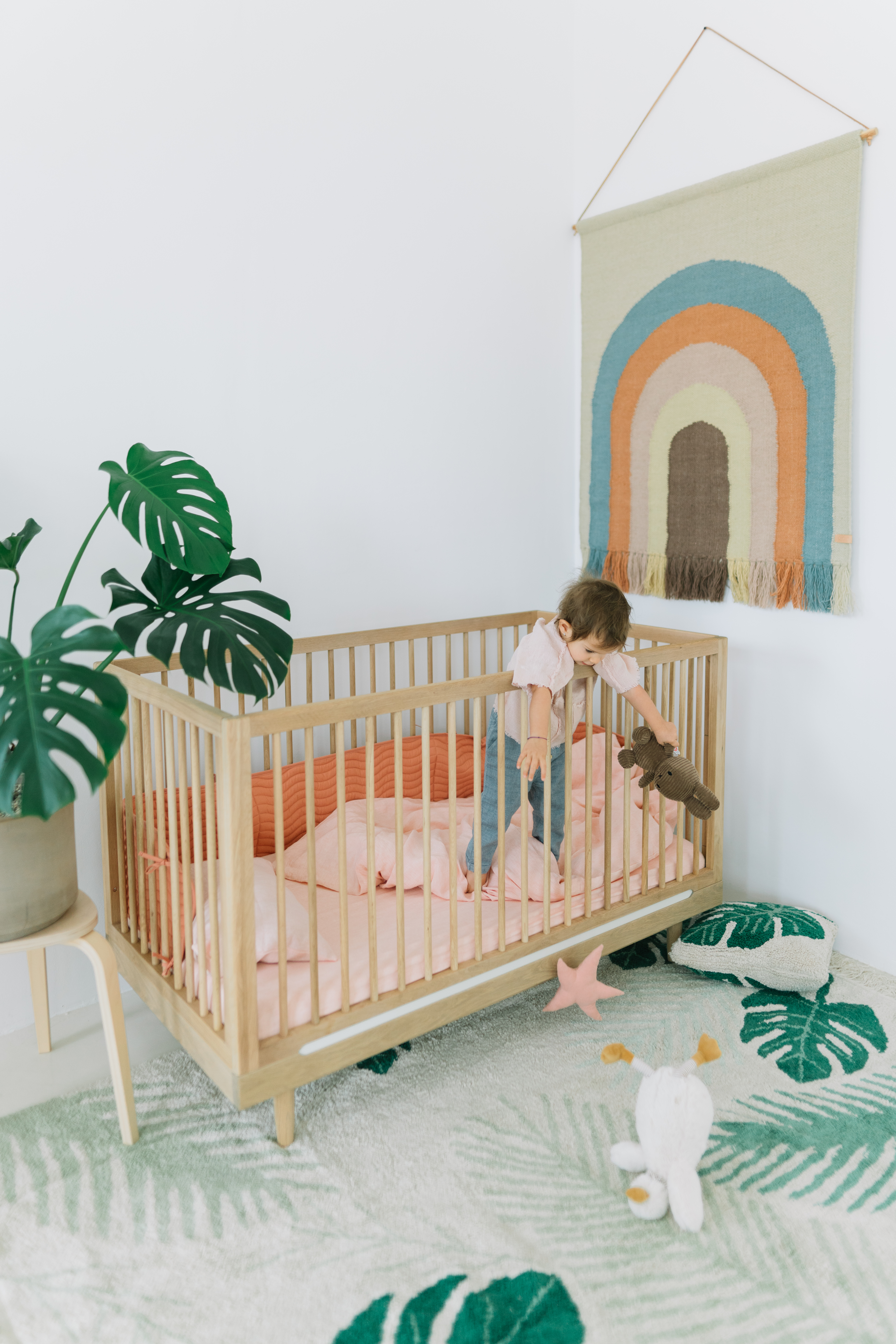 Kinder Laken in staubigem Rosa