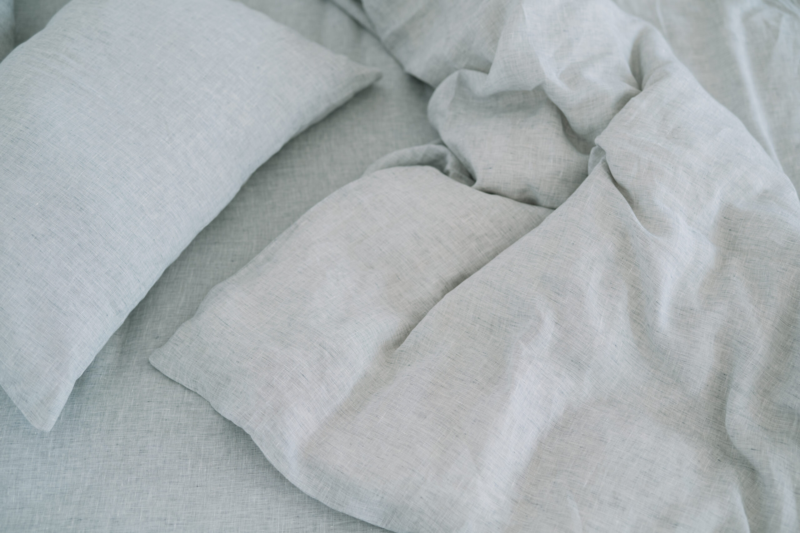 Set Dusty Grey Kissenbezug 60x60 und Kissenbezug 220x220