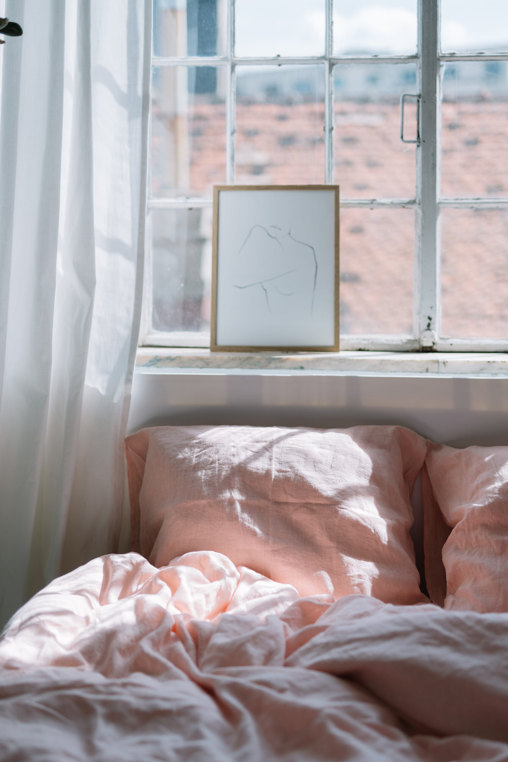 Dusty Pink 50x60cm Kissenbezüge und 200x200cm Kissenbezug Set