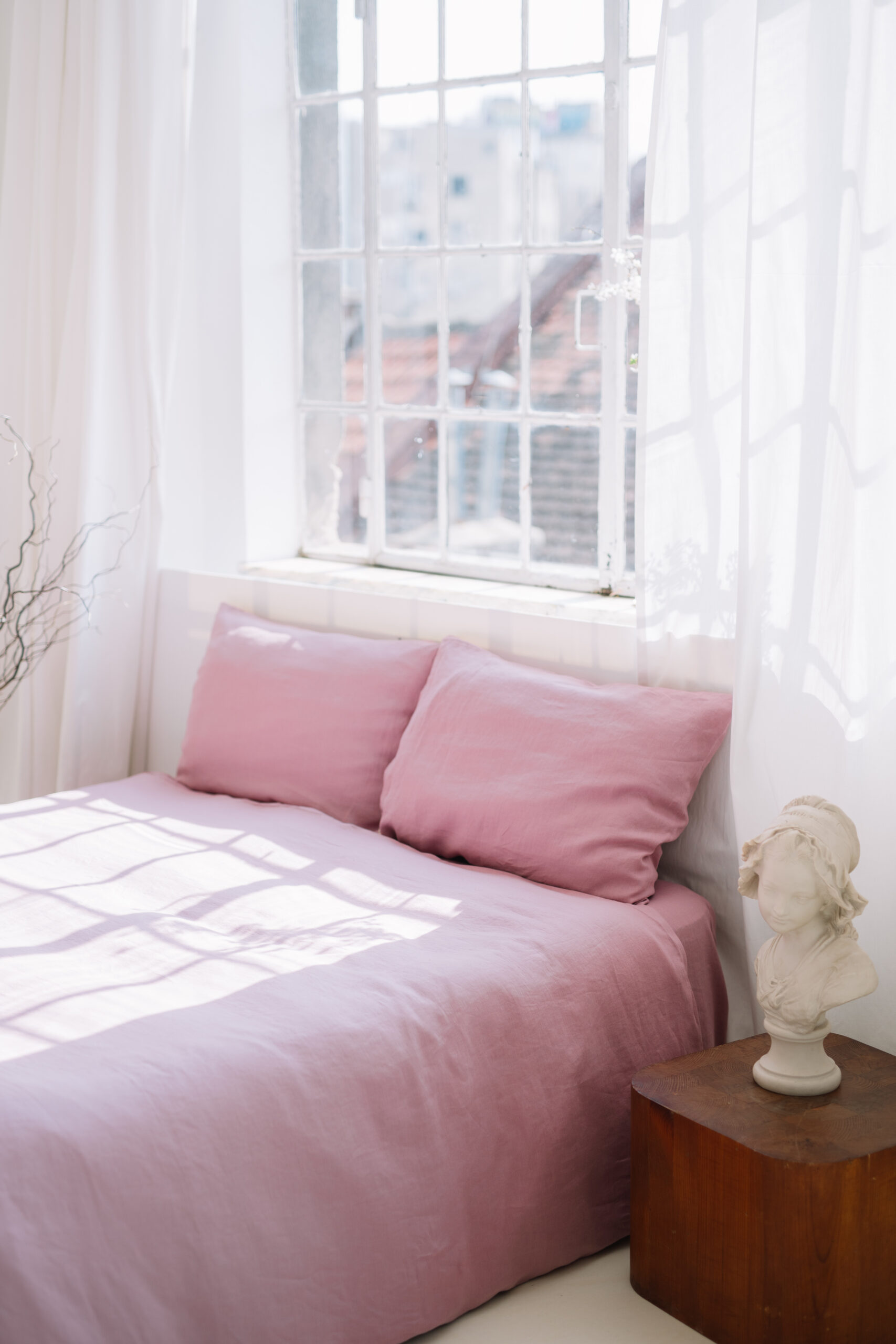 Set Lila Traum Kopfkissenbezug 50x60cm und Laken 90x200cm