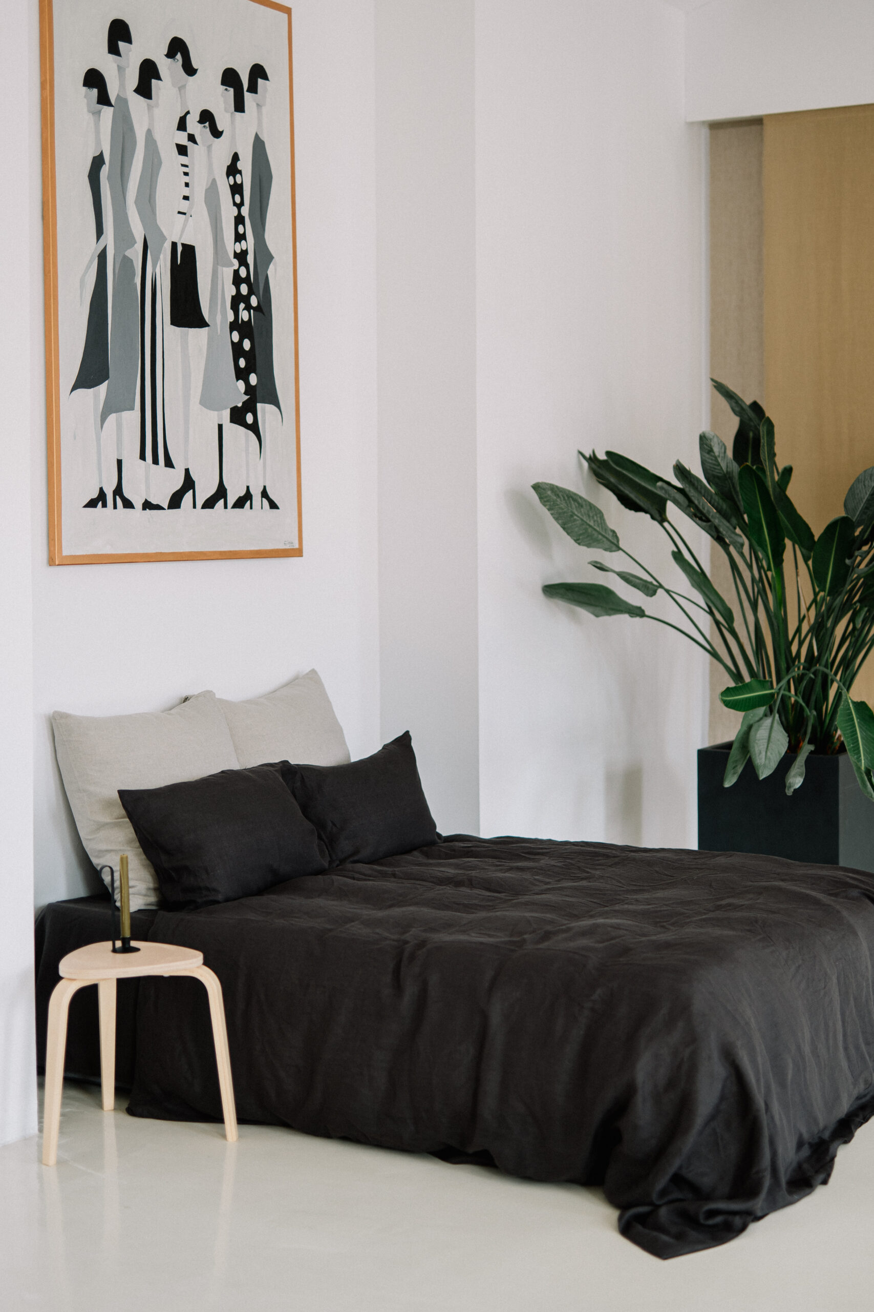 Stürmisches Grau 60x60 Kissenbezug und 200x220 Kissenbezug Set