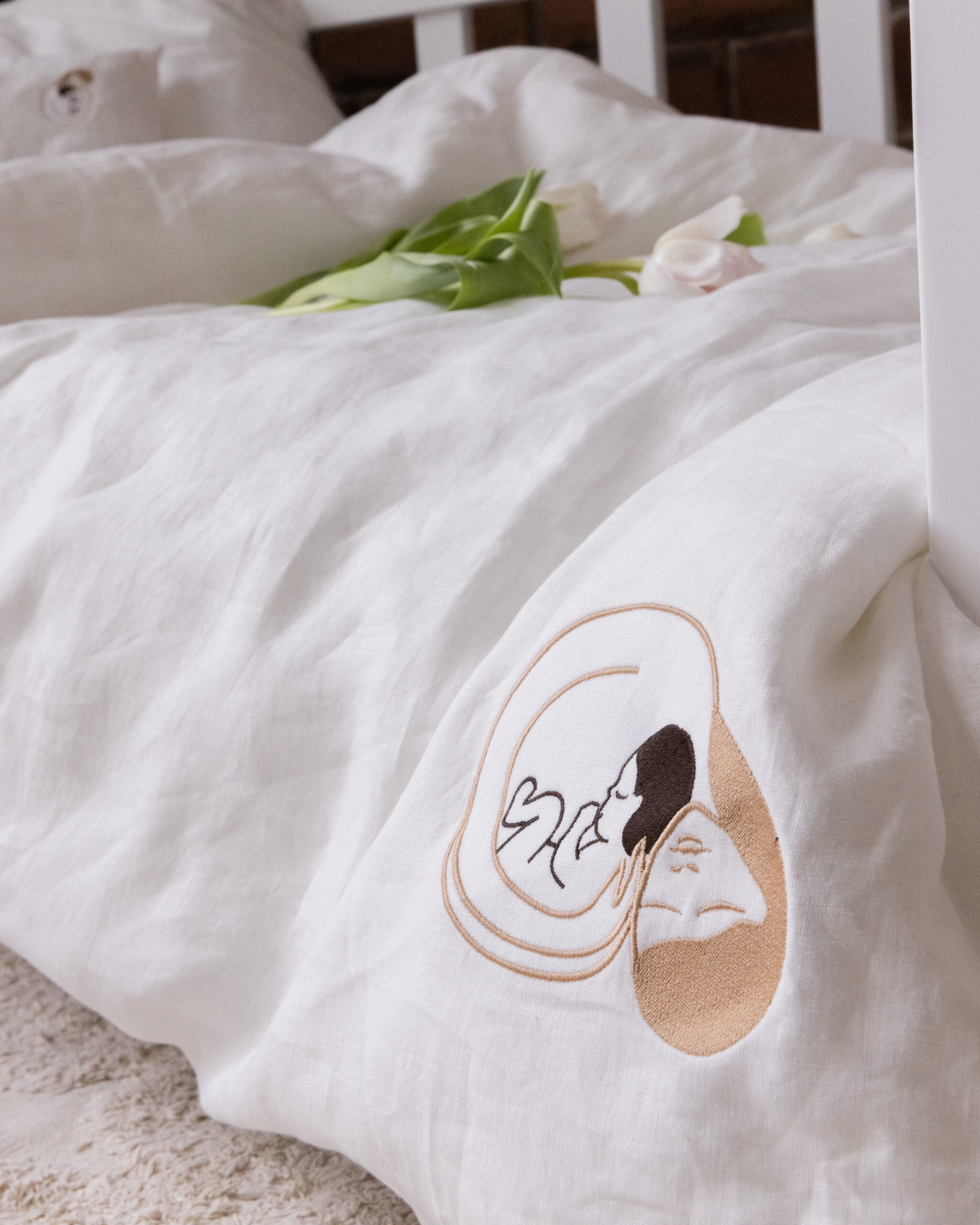 Mama und ich Kopfkissenbezug und Laken Set