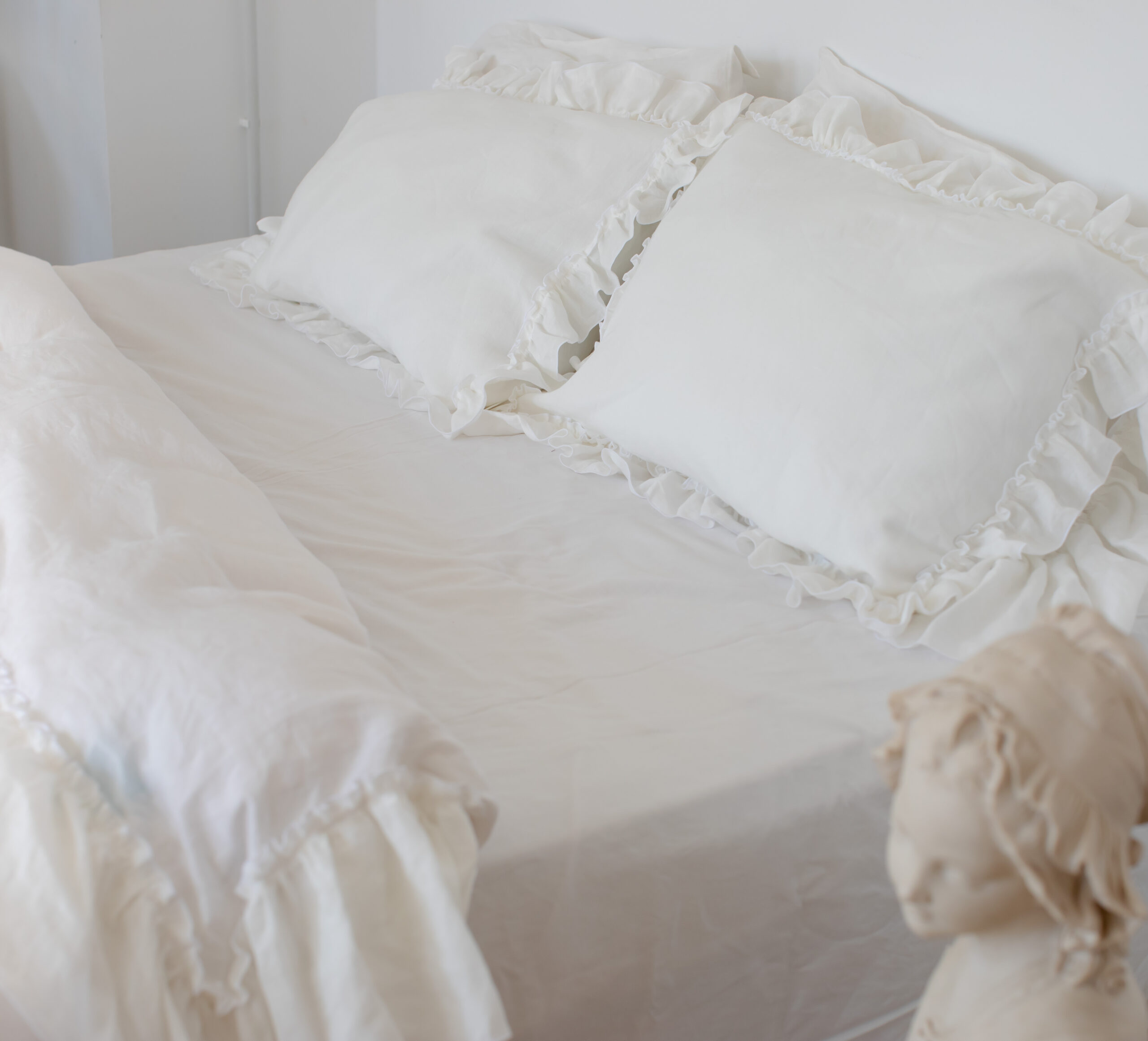 Romantic Waves Kopfkissenbezug und Bettbezug Set