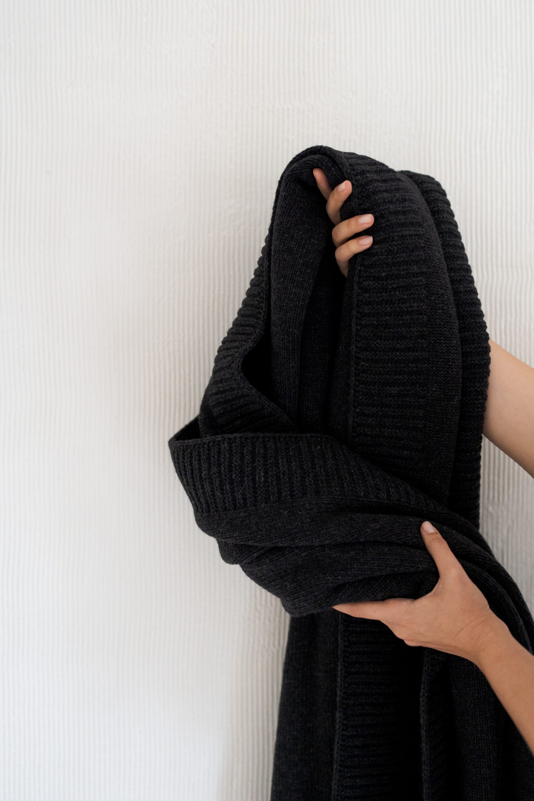 Decke Scandinavia Merino Merino Sturm Grau 130x170cm