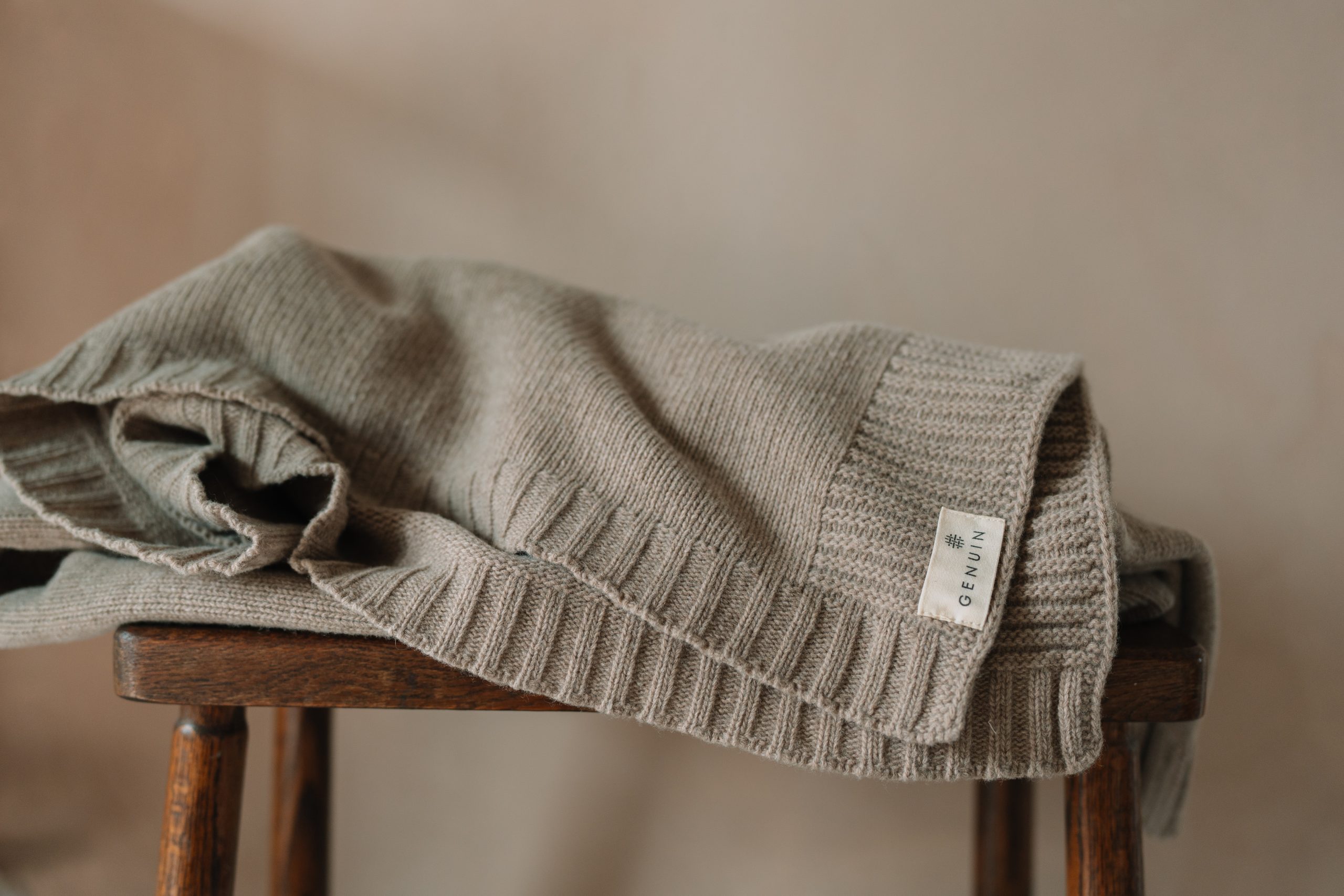 Decke Scandinavia Merino Natural 130x170cm