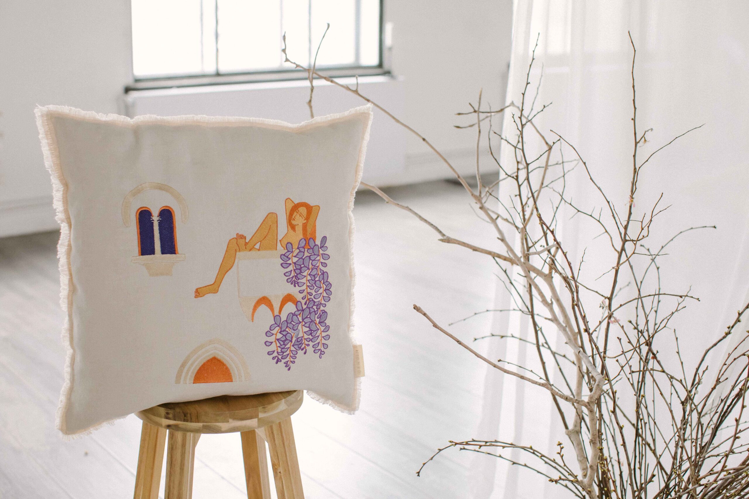 Dekoratives Kissen A Place to Wait 50x50