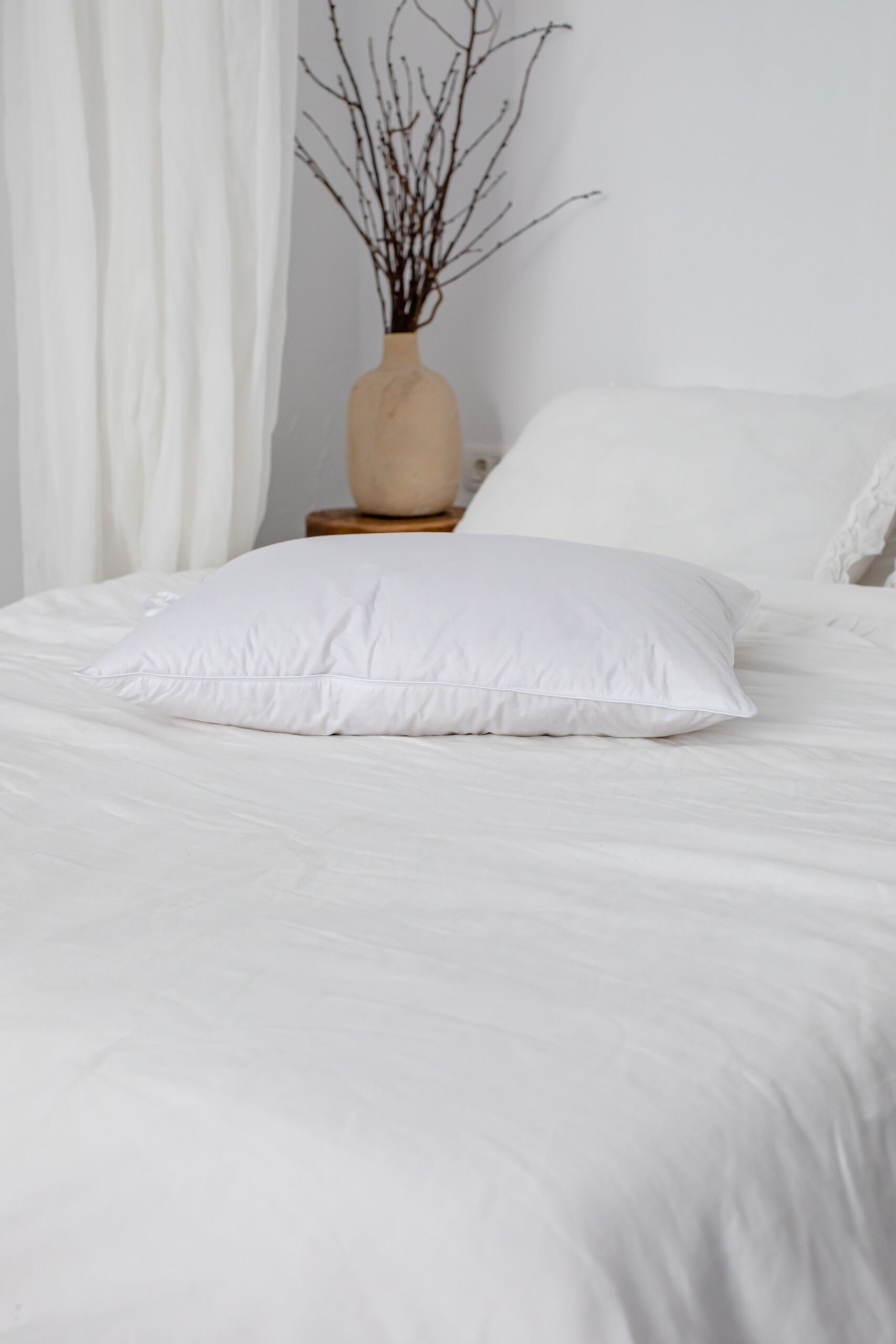 Engelskopfkissen 3 Kammern weiche Daunen und Federn 50*70 cm