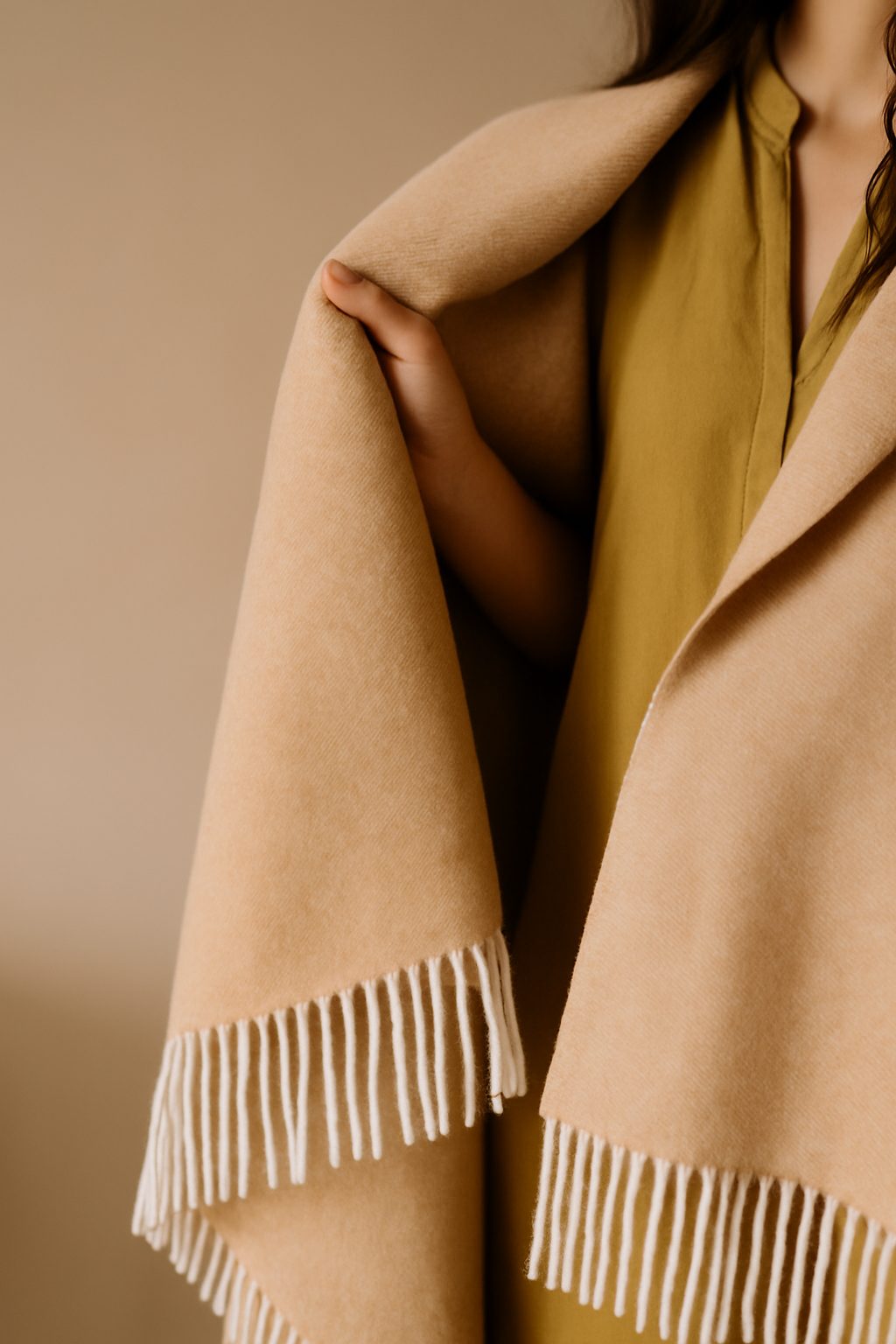 Elements Decke Elements 50% Wolle 50% Kaschmir 140x200 cm Air Beige