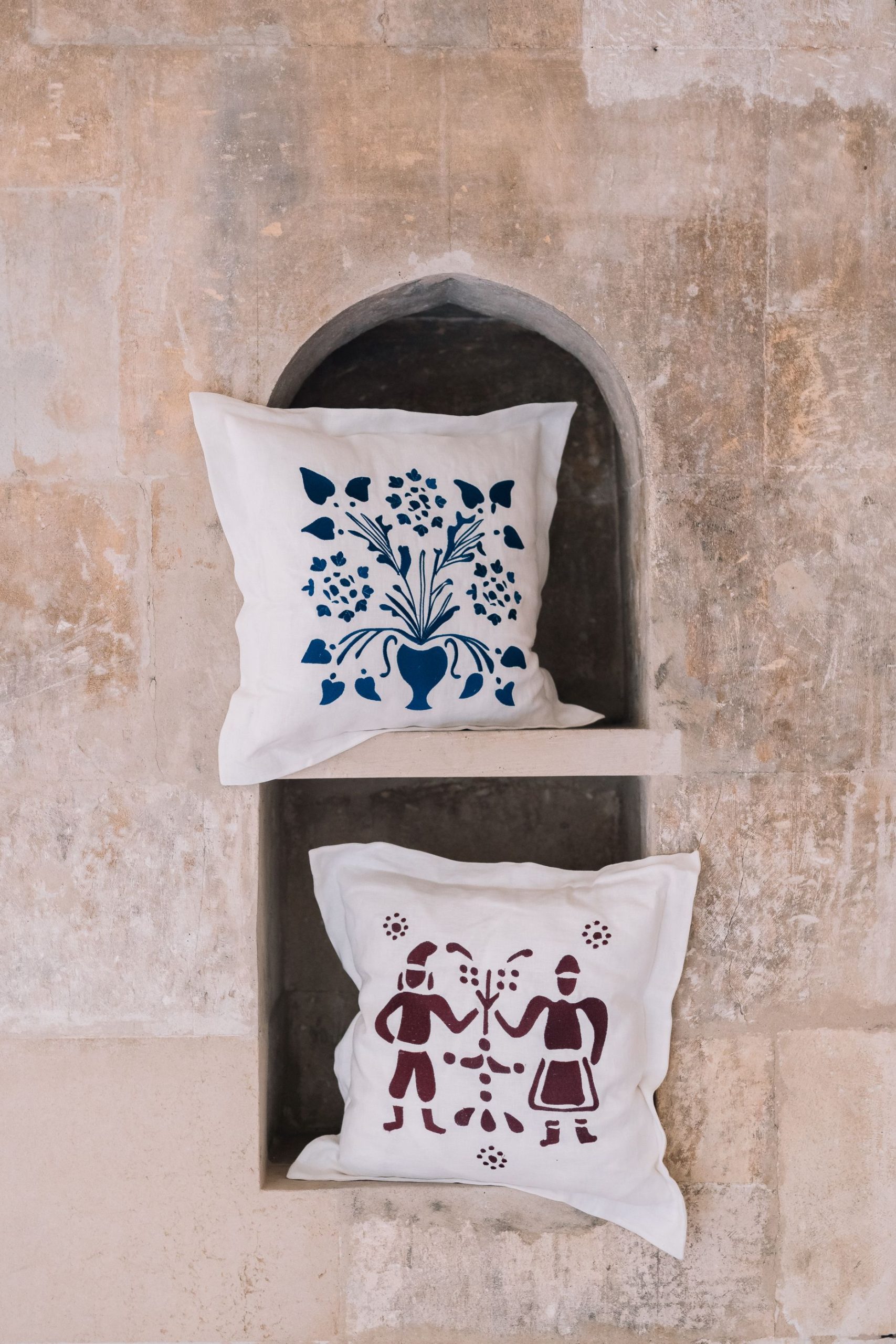 Set mit 2 Zierkissen 50x50